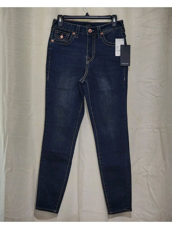 True Religion Denim - True Religion Women's Denim Jeans High Rise Super Skinny Blue Size 28 NWT